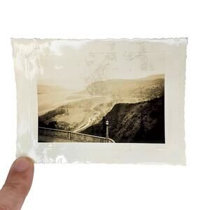 Vtg Mountain View Crown Point Washington Monochrome Photography Found Snapshot